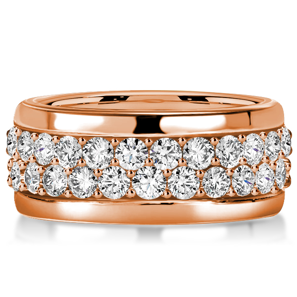 eternity band - Italo Rose Gold Micro Pave Eternity Wedding Band For Women, Italo jewelry - Online Catalog