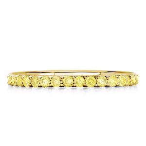 classic band - Italo Golden Yellow Topaz Eternity Wedding Band, Italo jewelry - Online Catalog
