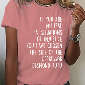 Human Rights , Feminist , Justice , Equal Rights Cotton T-Shirt, T-shirts, Lilicloth.com