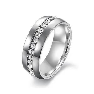 rings - Classic Titanium Steel Men's Wedding Band, Italo jewelry - Online Catalog