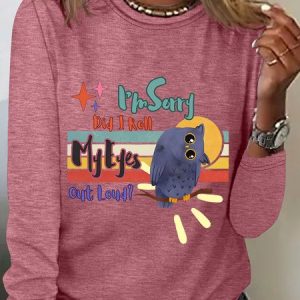 I'm Sorry Did I Roll My Eyes Out Loud Long Sleeve Shirt, Long sleeves, Lilicloth.com