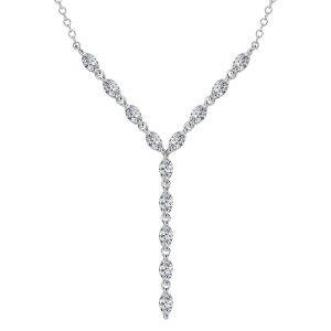 necklaces - Italo Marquise Cut Lariat Necklace Pendant Necklace For Women, Italo jewelry - Online Catalog
