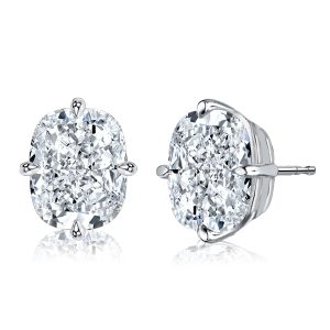 earrings - Italo Cushion Cut Solitaire Stud Earrings In Sterling Silver, Italo jewelry - Online Catalog