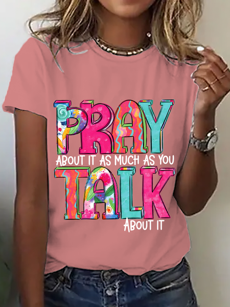 Pray About It Cotton T-Shirt, T-shirts, Lilicloth.com