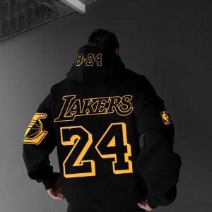 Oversized Street Style Basketball Print Hoodie Number 24 Hoodie, Hoodies&Sweatshirts, WAYRATES
