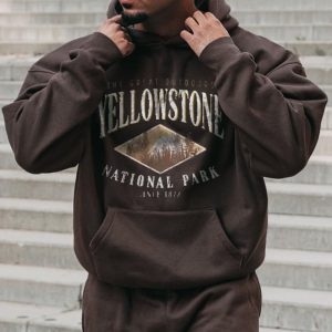 Casual Vintage "YELLOWSTONE" Men's Sweatshirt, Hoodies&Sweatshirts, WAYRATES