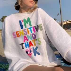 Oversized Colorful Lettering Graffiti Sweatshirt, Hoodies&Sweatshirts, WAYRATES
