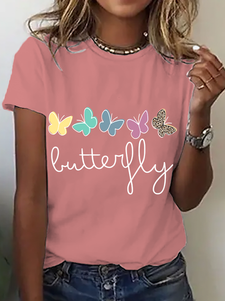 Buttery Fly Cotton T-Shirt, T-shirts, Lilicloth.com