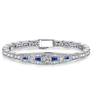 bracelets - Italo Art Deco Round Cut Vintage Bracelets For Wedding, Italo jewelry - Online Catalog