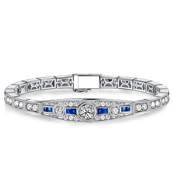 bracelets - Italo Art Deco Round Cut Vintage Bracelets For Wedding, Italo jewelry - Online Catalog