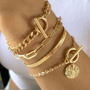 4pcs Women's Simple Fashion Bohemian Bracelets Set, women Bracelet, ChicMe catalog