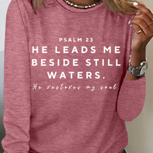 Christian Tshirts Women Bible Study God Shirt Jesus Tshirt Christian Mom Casual Long Sleeve Shirt, Long sleeves, Lilicloth.com
