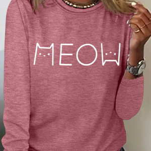 Cat Lovers Gift Casual Long Sleeve Shirt, Long sleeves, Lilicloth.com