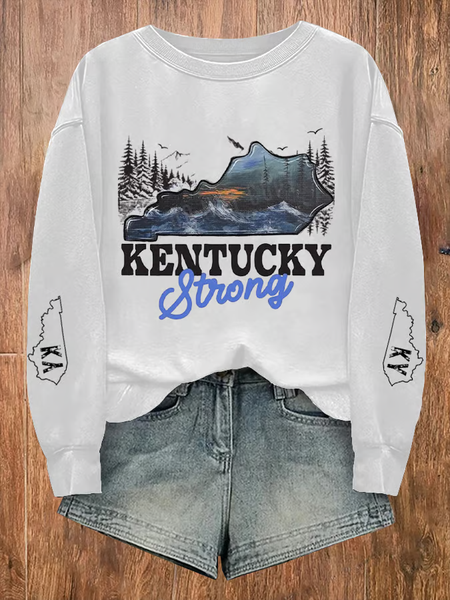 Women's Kentucky Flooding 2025 Unsinkable Casual Sweatshirt, Hoodies&Sweatshirts, Lilicloth.com - Image 3