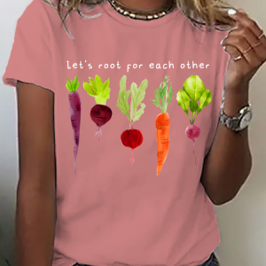 Let's Root For Each Other Cotton T-Shirt, T-shirts, Lilicloth.com