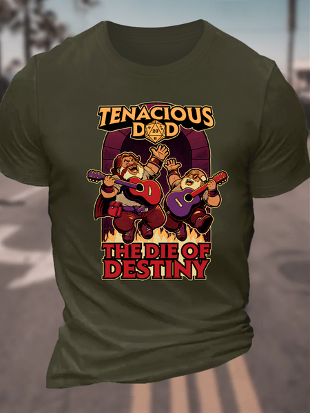 Tenacious Dad The Die Of Destiny Cotton T-Shirt, T-shirts, Lilicloth.com - Image 2