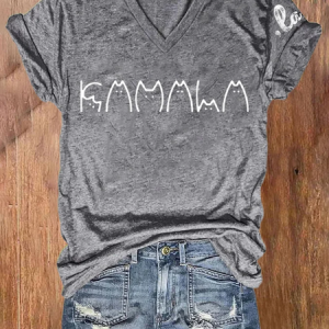 Women's La kamala Printed Short-Sleeved T-Shirt, T-shirts, Lilicloth.com