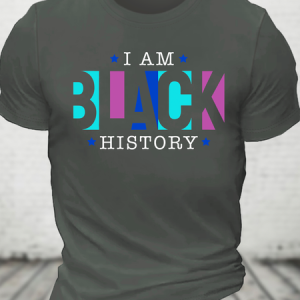 I Am Black History Cotton T-Shirt, T-shirts, Lilicloth.com