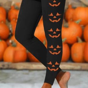 Halloween Casual Leggings, Leggings, Lilicloth.com