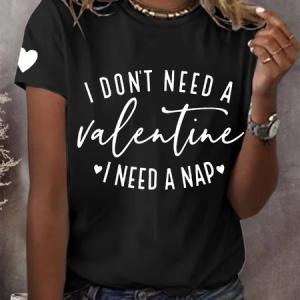 Women's Short Sleeve Tee T-shirt Summer Text Letters Jersey Crew Neck Daily Going Out Casual Top, JustFashionNow T-Shirts, color:Black|size:XXL,