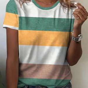 Women's Plain Short Sleeve Tee T-shirt Crew Neck Casual Summer Graphic Tee Top, JustFashionNow T-Shirts, color:As Picture|size:XXL