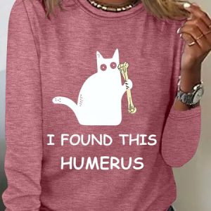 I Found This Humerus Long Sleeve Shirt, Long sleeves, Lilicloth.com