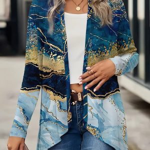 Women's Spring/Fall Cover-up Vintage Ombre Lightweight Cardigan, Cardigans, color:As Picture|size:XXL, catalog Noracora shop