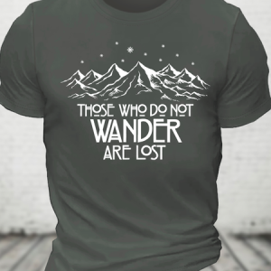 Those Who Do Not Wander Cotton T-Shirt, T-shirts, Lilicloth.com