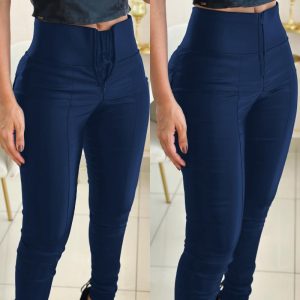 ChicMe CurveEase High Waist Zipper Closure Front with Anti-Pinch Inner Lining Double-layer Tummy Control PU Leather Pants Fleece Lined Tights, women Pants, ChicMe catalog