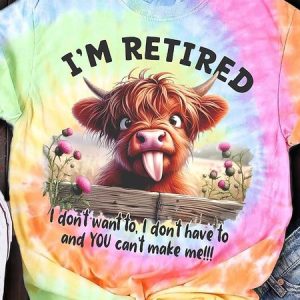 Women's Tie Dye Art Western Cow Print Crew Neck T-Shirt, T-shirts, Lilicloth.com