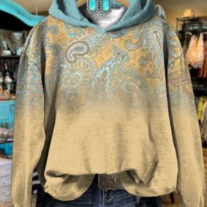 Hoodie Ethnic Casual Loose Sweatshirt, Hoodies&Sweatshirts, Lilicloth.com
