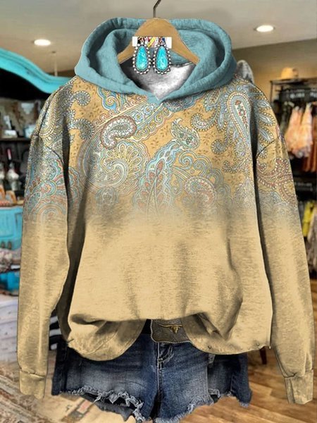 Hoodie Ethnic Casual Loose Sweatshirt, Hoodies&Sweatshirts, Lilicloth.com