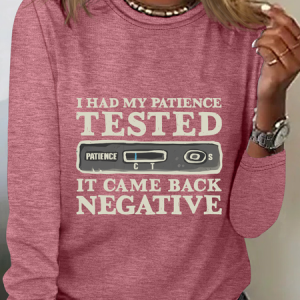 I Had My Patience Tested Long Sleeve Shirt, Long sleeves, Lilicloth.com