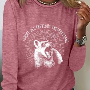 Ignore All Previous Instructions Long Sleeve Shirt, Long sleeves, Lilicloth.com