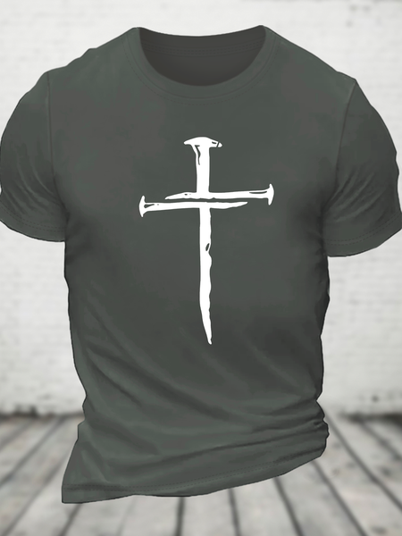 Faith Cross Cotton T-Shirt, T-shirts, Lilicloth.com - Image 2
