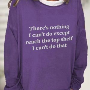 Women's Crew Neck Text Letters Casual Spring/Fall Cotton-Blend Long Sleeve Sweatshirt, JustFashionNow Sweatshirts & Hoodies, color:Deep Purple|size:3XL,