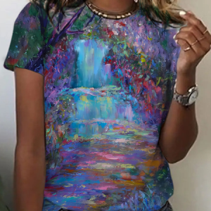 Abstract geometry Print T-Shirt, T-shirts, Lilicloth.com