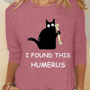 I Found This Humerus Casual Long Sleeve Shirt, Long sleeves, Lilicloth.com