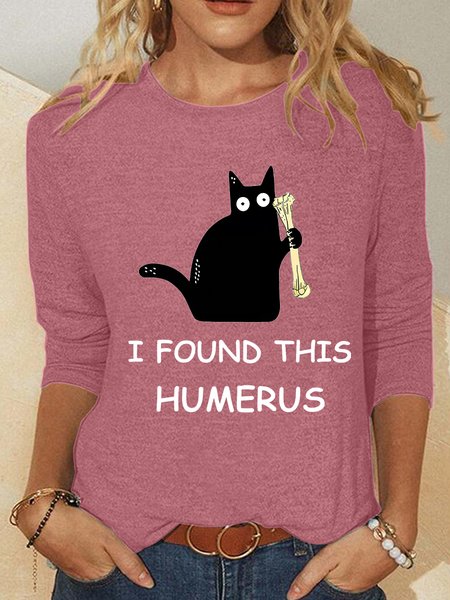 I Found This Humerus Casual Long Sleeve Shirt, Long sleeves, Lilicloth.com