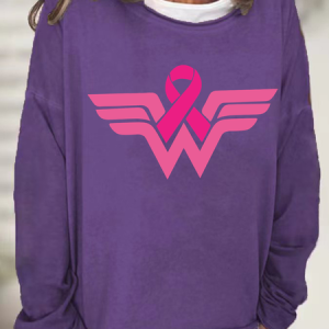 Women's Animal Crew Neck Casual Spring/Fall Long Sleeve Sweatshirt, JustFashionNow Sweatshirts & Hoodies, color:Purple|size:3XL,
