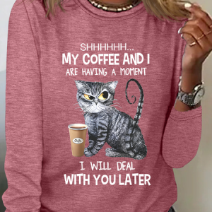 My Coffee And I Are Having A Moment Long Sleeve Shirt, Long sleeves, Lilicloth.com