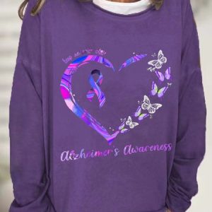 Keep Memorize Alive Alzheimer's Awareness Casual Sweatshirt, Hoodies&Sweatshirts, Lilicloth.com
