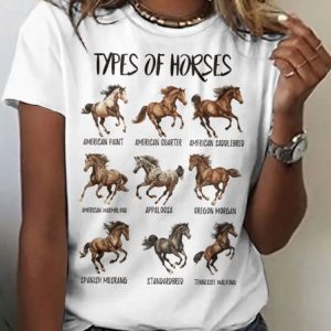 Casual Animal Cotton T-Shirt, T-shirts, Lilicloth.com