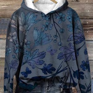 Women's Floral Spring/Fall Printing Long Sleeve Casual Daily Hoodie, JustFashionNow Sweatshirts & Hoodies, color:As Picture|size:5XL,