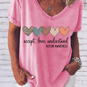 Accept Love Understand Autism Acceptance Shirt Autism Awareness Mom Shirt, T-shirts, Lilicloth.com