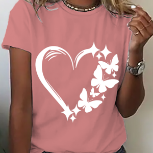 Butterfly Love Cotton T-Shirt, T-shirts, Lilicloth.com