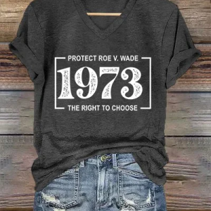Women'S V Neck Regular Fit Casual Cotton-Blend T-Shirt, T-shirts, Lilicloth.com