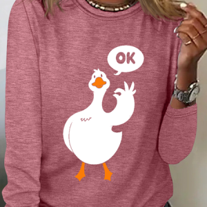 Ok Duck Long Sleeve Shirt, Long sleeves, Lilicloth.com