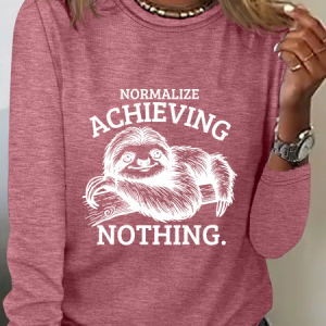 Normalize Achie Ving Nothing Long Sleeve Shirt, Long sleeves, Lilicloth.com