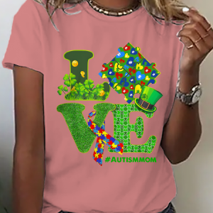 St Patricks Day Autism Awareness Unisex Standard Cotton T-Shirt, T-shirts, Lilicloth.com